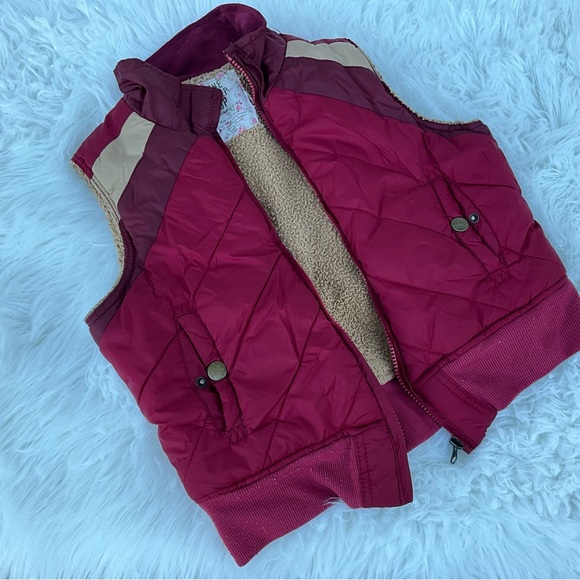 Vintage Tops - Vintage y2k Vest maroon 2000s one step up size large